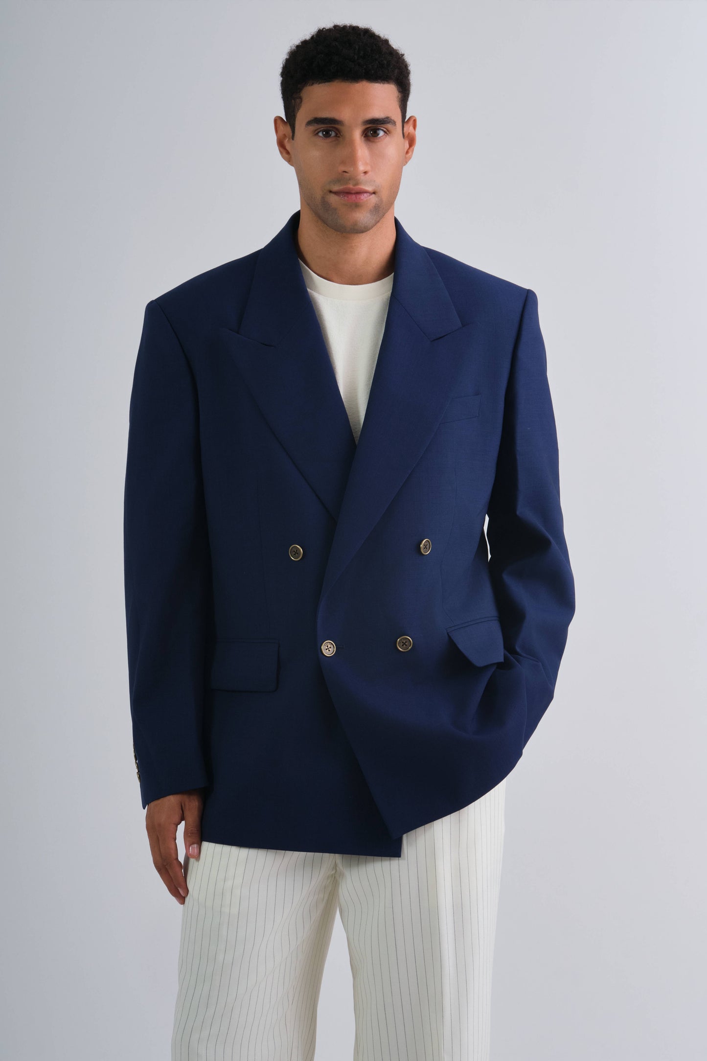 Oversized Double Breasted Club Blazer Rich Navy / 50