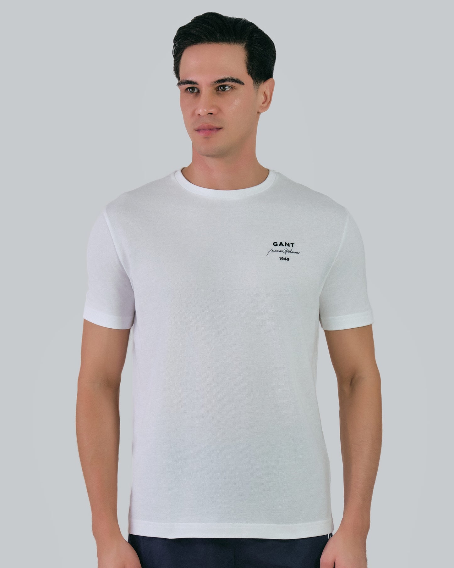 Logo Script Pique Tshirt White / M