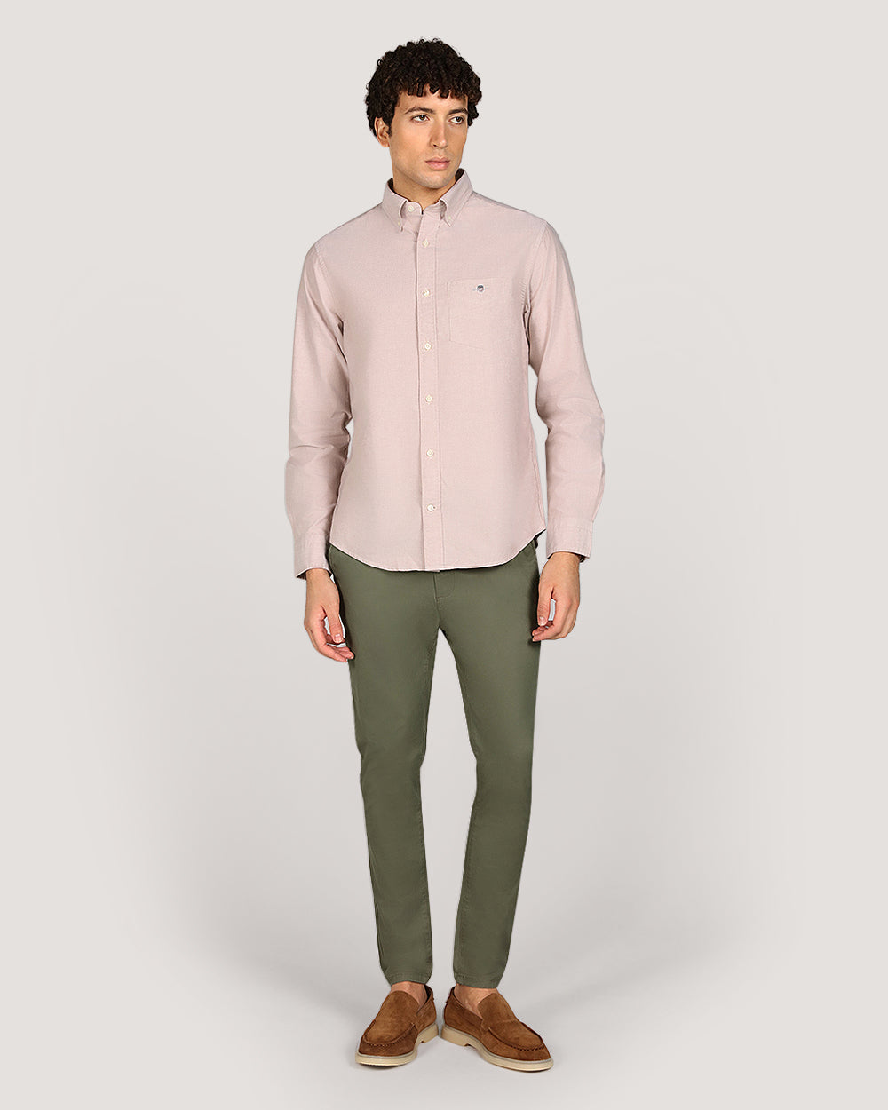 Gant Regular Classic Oxford Shirt For Men WARM KHAKI / M