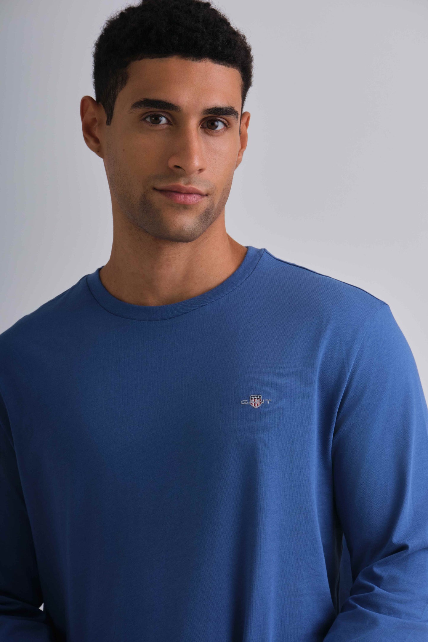 Regular Fit Shield Long Sleeve T-Shirt Vintage Blue / M