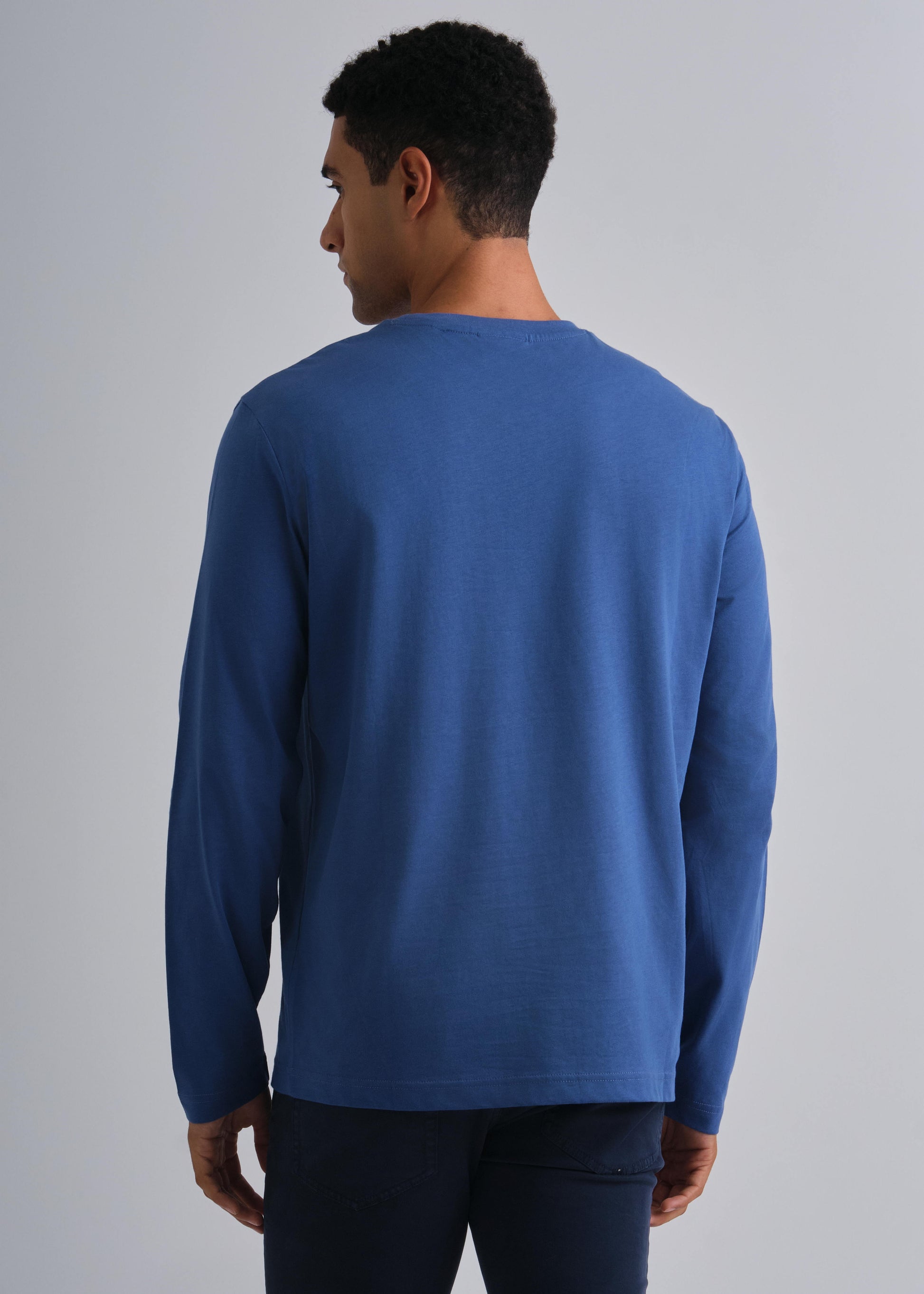 Regular Fit Shield Long Sleeve T-Shirt Vintage Blue / M