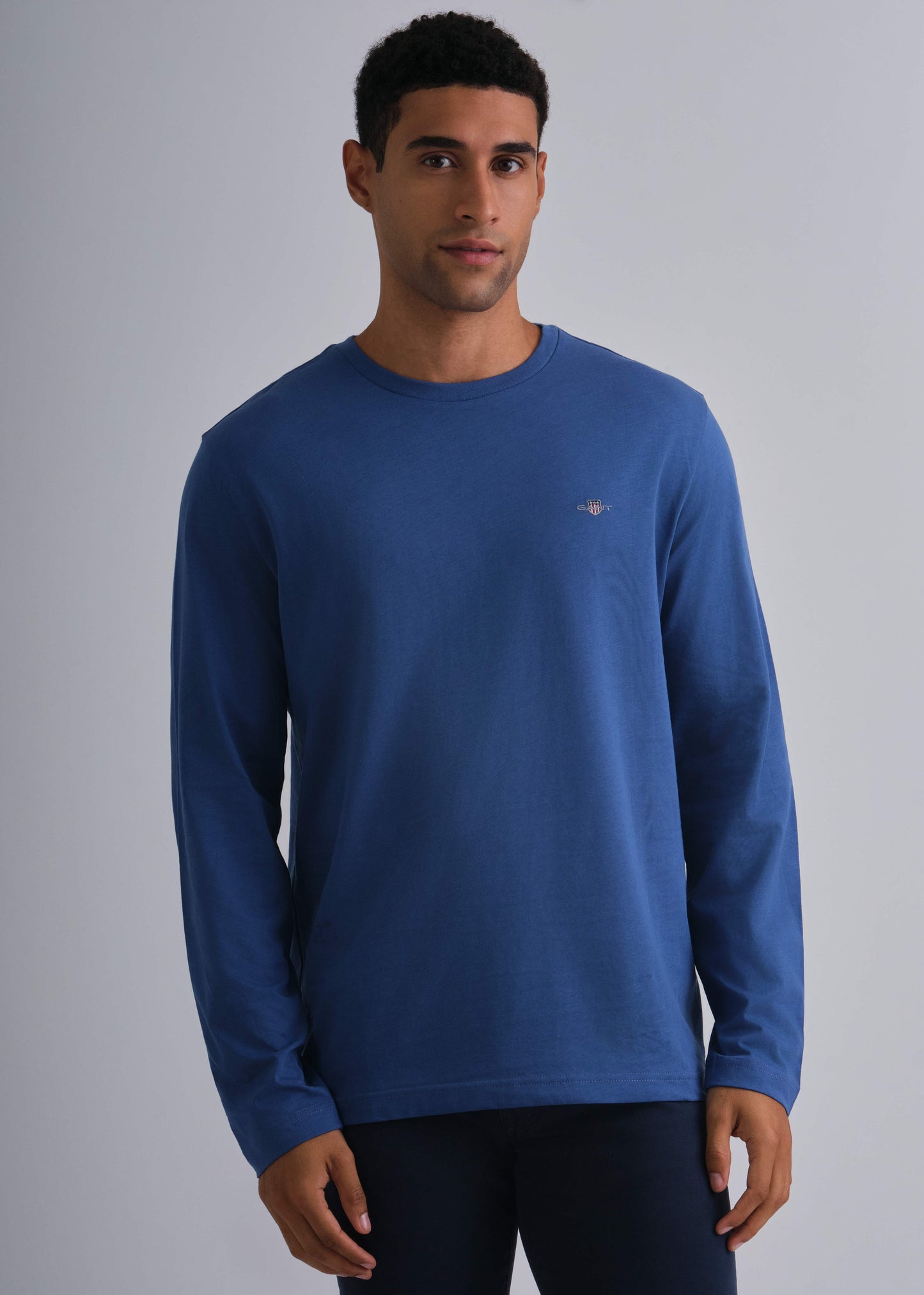 Regular Fit Shield Long Sleeve T-Shirt Vintage Blue / M