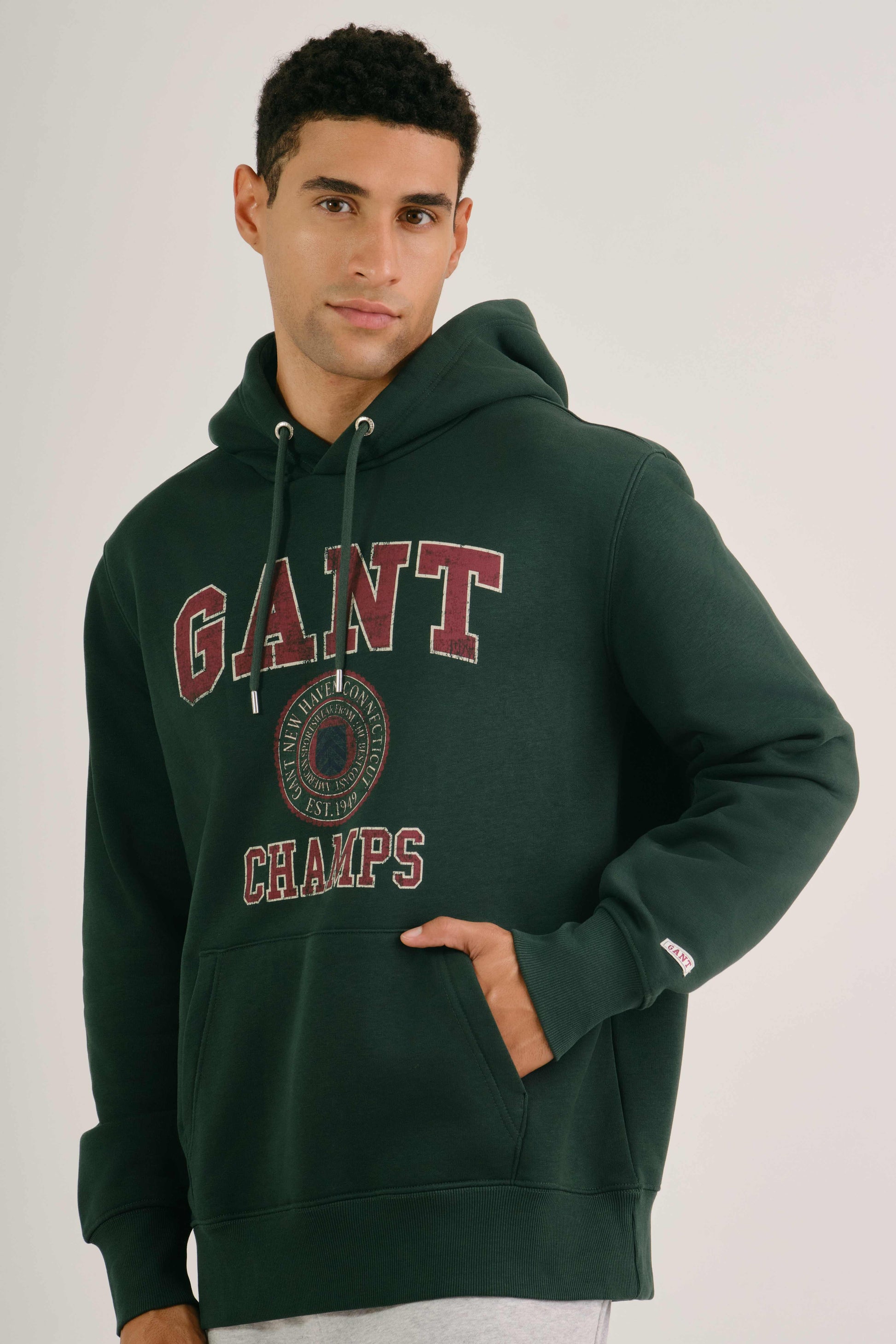 Champs Graphic Hoodie Tartan Green / M