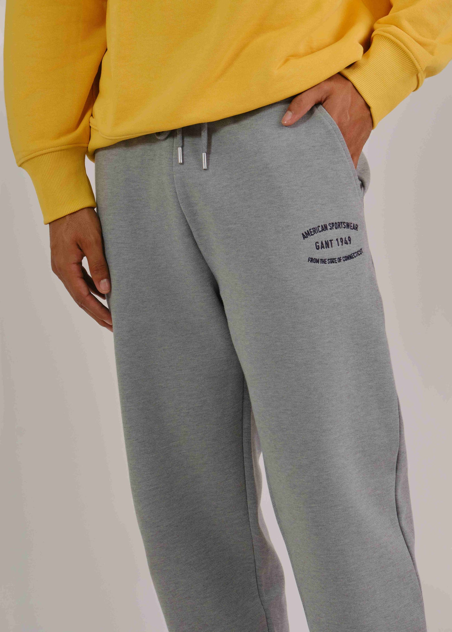 Small Graphic Sweatpants Grey Melange / M