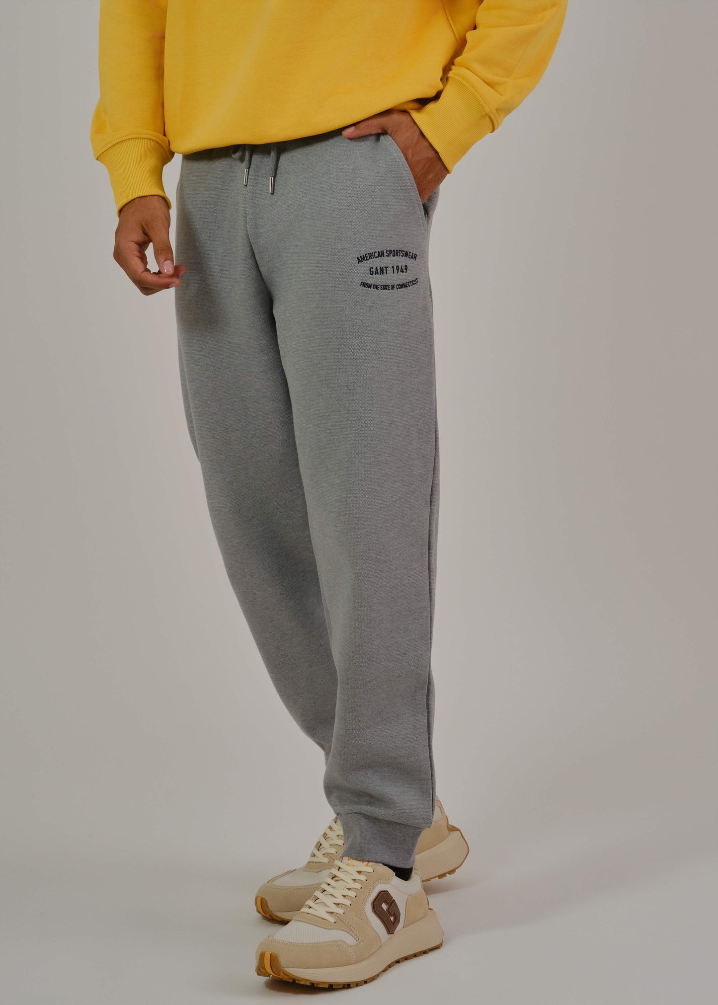 Small Graphic Sweatpants Grey Melange / M