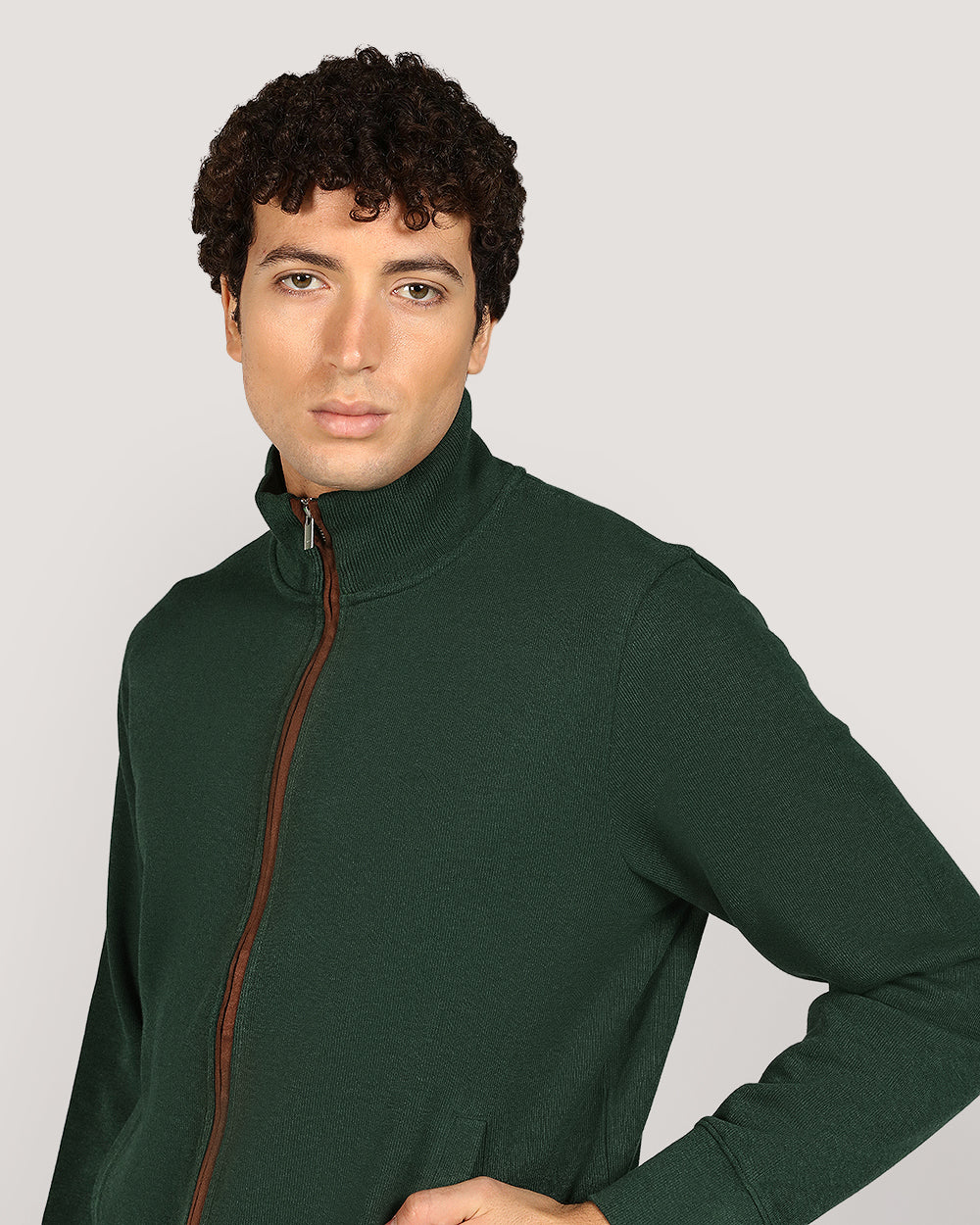 Gant Sacker Rib Full Zip Cardigan For Men TARTAN GREEN / M