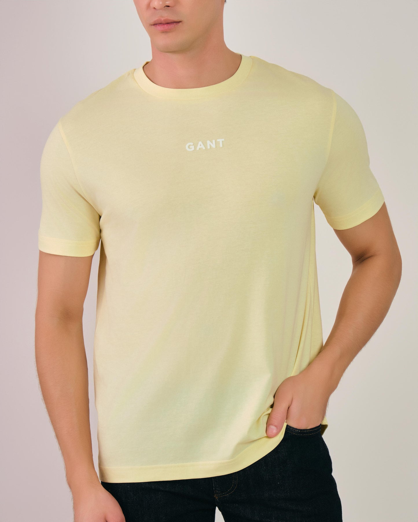 GANT Contrast Small Logo Tshirt Pastel Yellow / M