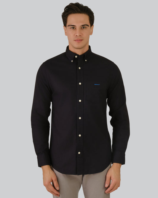 Regular Fit Beefy Oxford Shirt Black / M