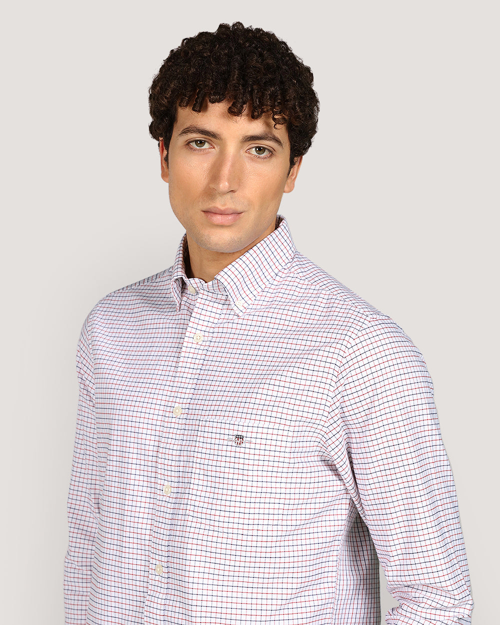 Gant Regular Classic Oxford Check Shirt For Men IRON RED / M