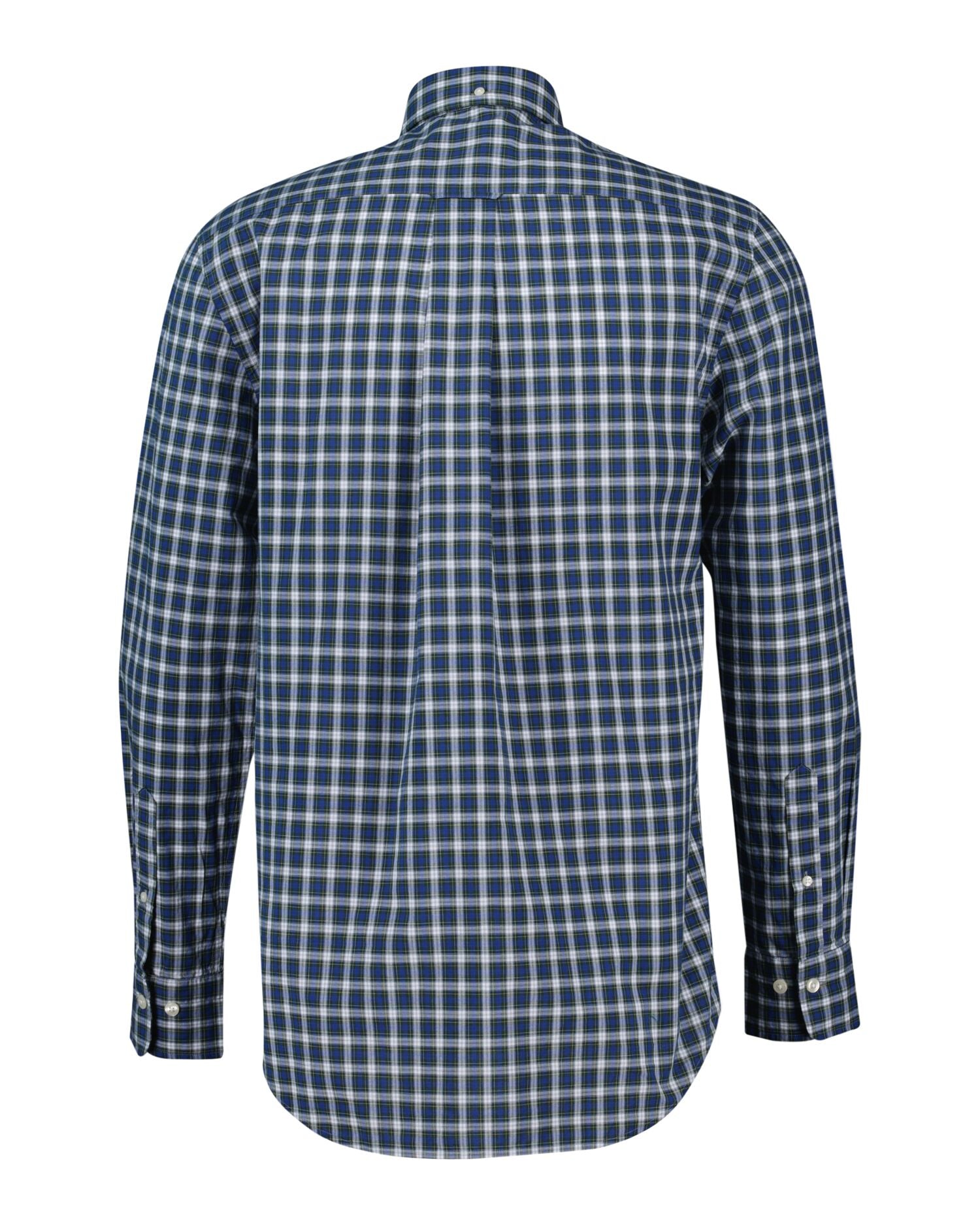 Reg Classic Poplin Tartan Shirt Blue / S