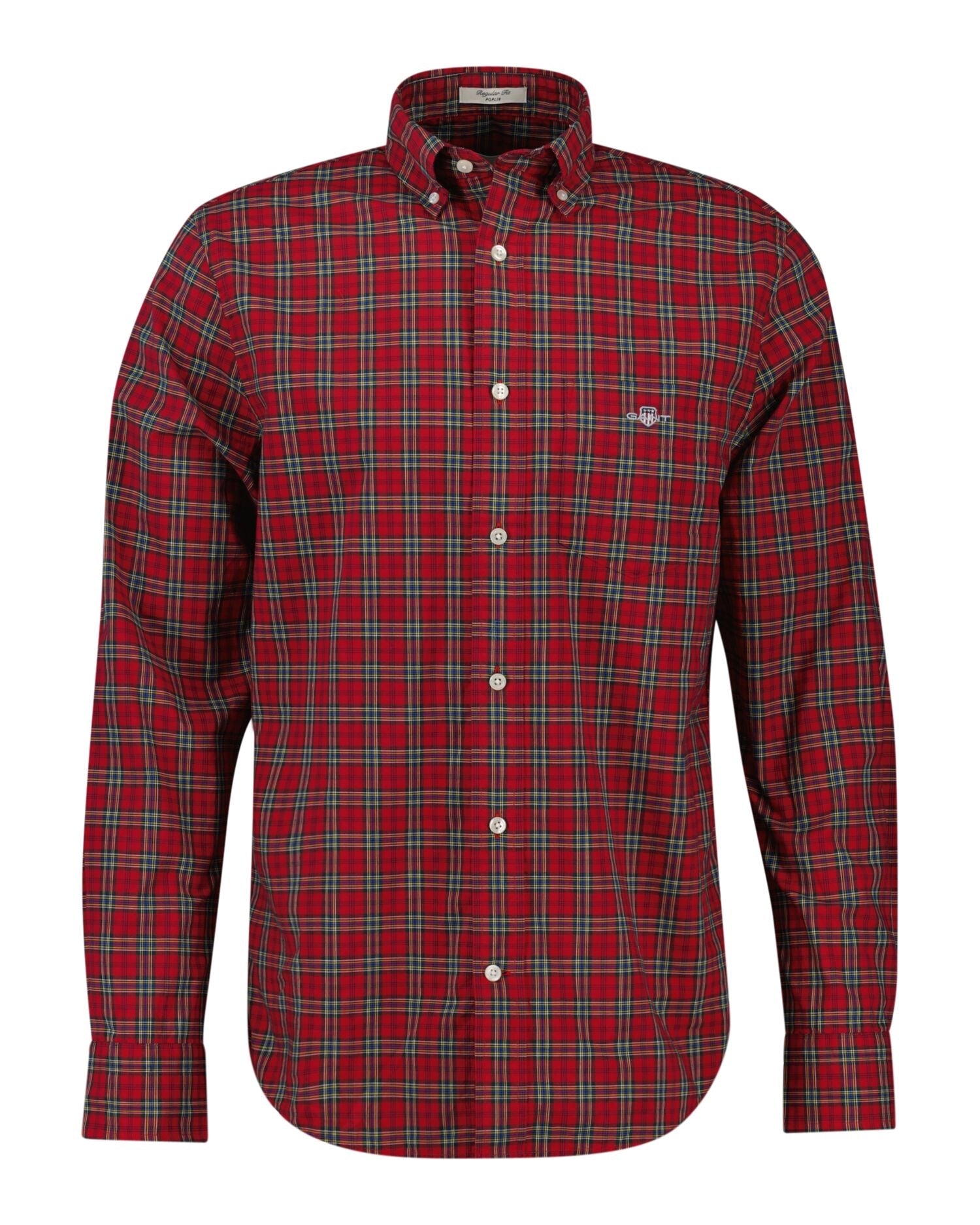 Reg Classic Poplin Tartan Shirt Red / S