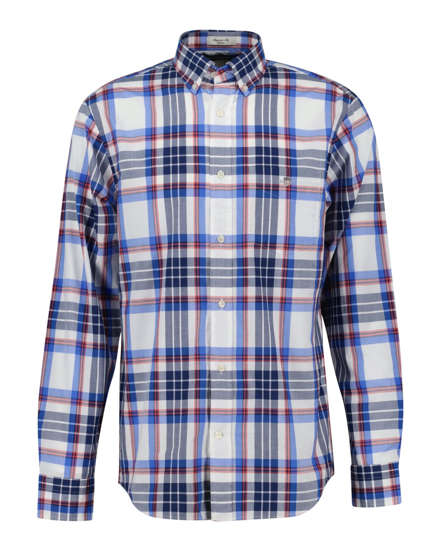 Reg Classic Poplin Check Shirt EGGSHELL / S