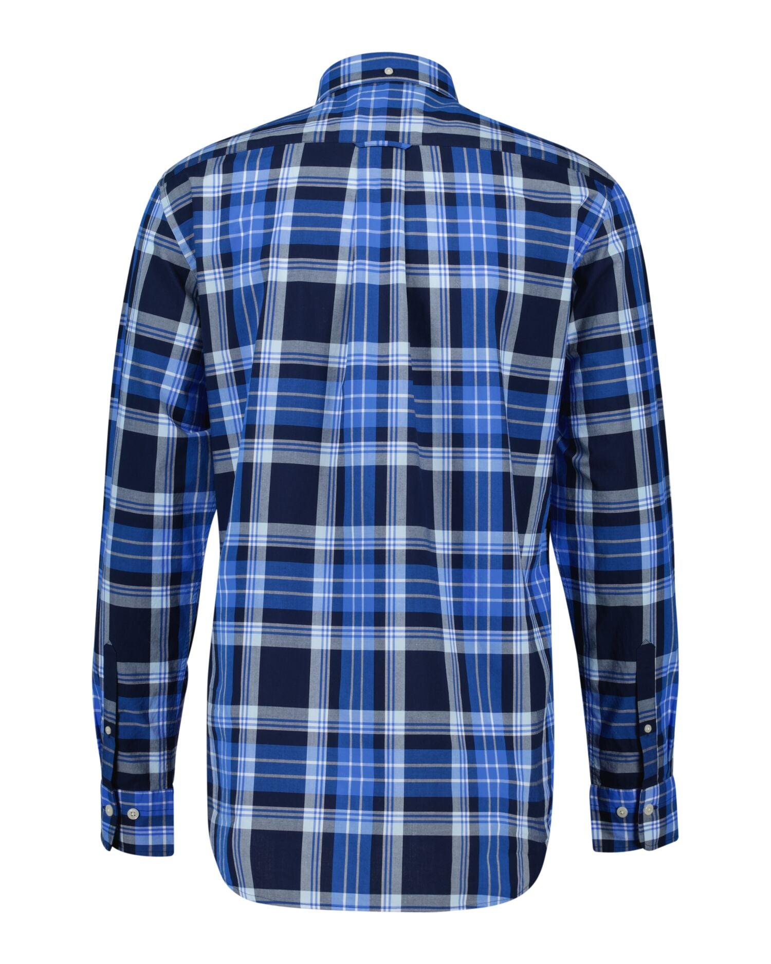 Reg Classic Poplin Check Shirt Blue / S