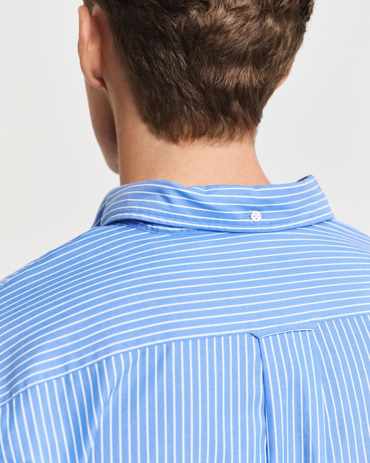 Reg Classic Poplin Stripe Shirt Blue / S