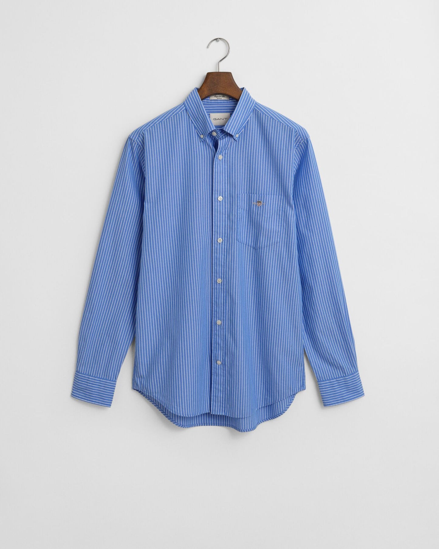 Reg Classic Poplin Stripe Shirt Blue / S