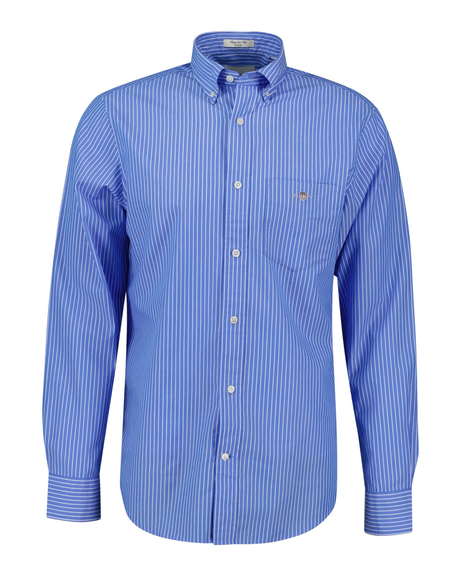 Reg Classic Poplin Stripe Shirt Blue / S