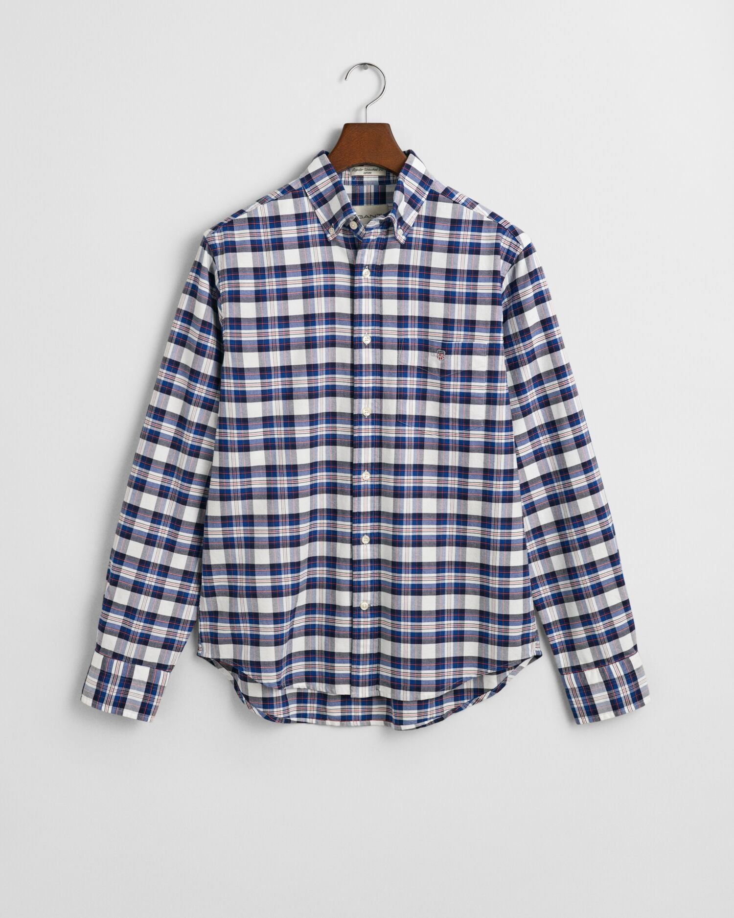 Reg Classic Oxford Check Shirt White / S