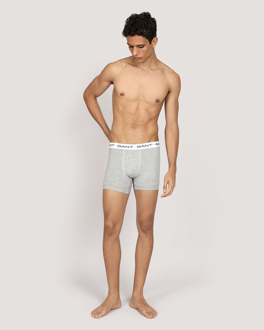 Gant Boxer Brief 3 Pack LIGHT GREY MELANGE / M