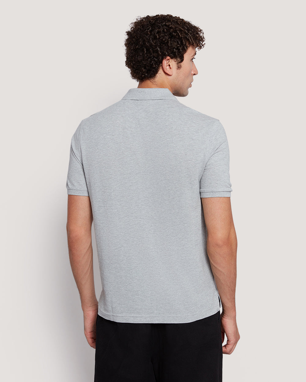 Shield Logo Ss Polo Grey / M