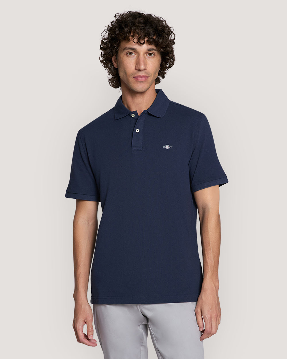Shield Logo Ss Polo MARINE / M