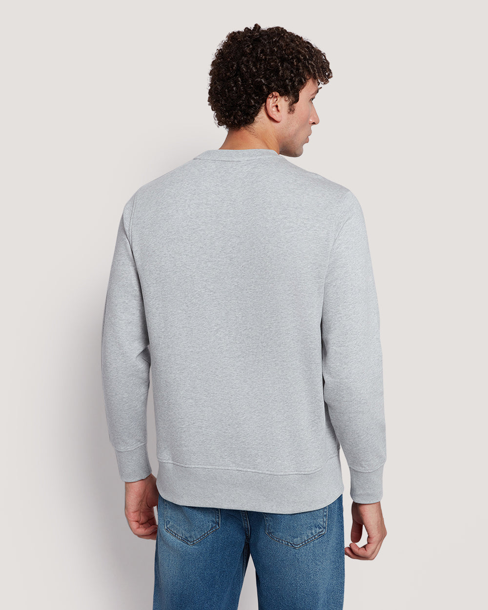 Gant Men’S Shield Logo Cotton Crewneck Sweatshirt LIGHT GREY MELANGE / M