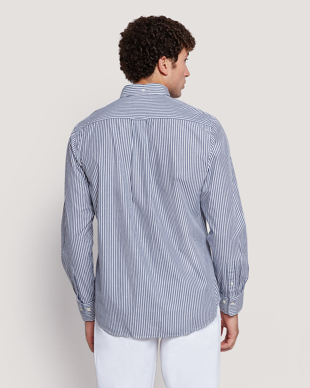 Gant Men’S Regular Fit Poplin Banker Stripe Shirt PERSIAN BLUE / M