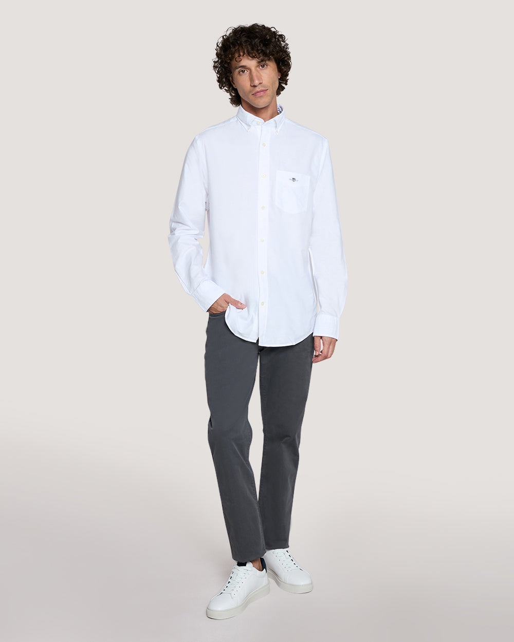 Gant Regularfit Oxford Shirt For Men WHITE / M