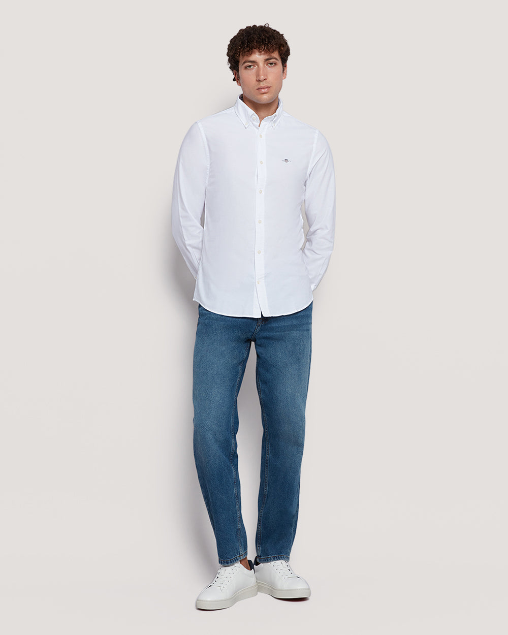 Gant Men’S Slim Fit Oxford Cotton Shirt WHITE / M