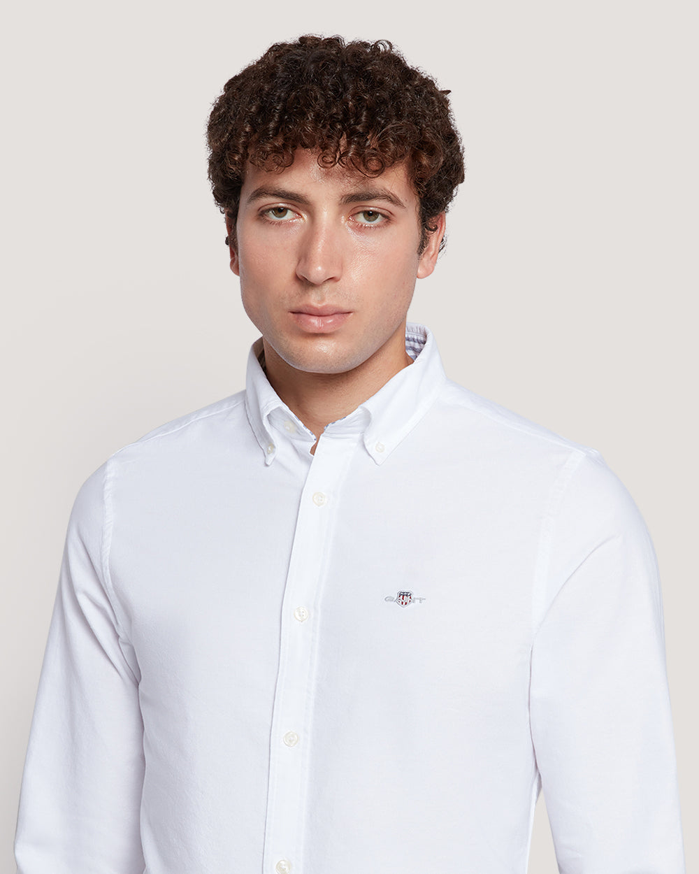 Gant Men’S Slim Fit Oxford Cotton Shirt WHITE / M