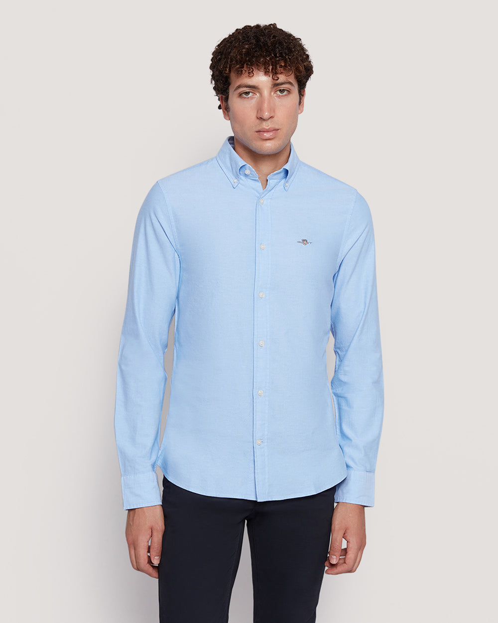 Gant Men’S Slim Fit Oxford Cotton Shirt LAVENDER BLUE / M