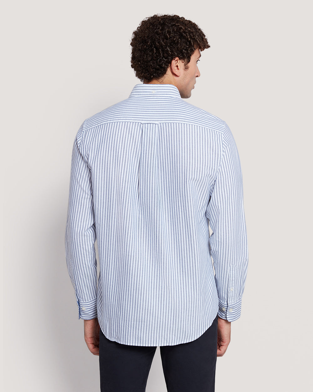 Gant Men’S Regular Fit Striped Oxford Cotton Shirt PERSIAN BLUE / M