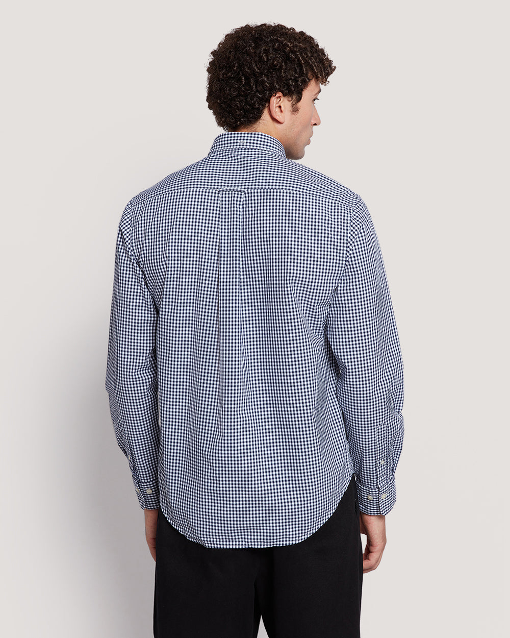Gant Men’S Regular Fit Gingham Check Poplin Cotton Shirt PERSIAN BLUE / M