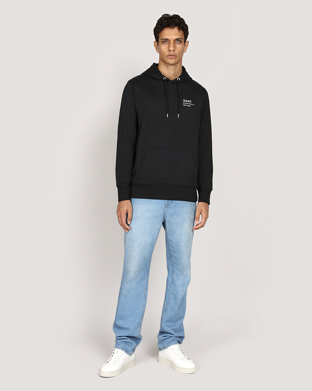 Gant Small Graphic Sweat Hoodie BLACK / M
