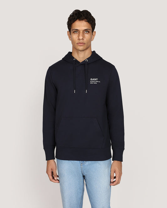 Gant Small Graphic Sweat Hoodie EVENING BLUE / M