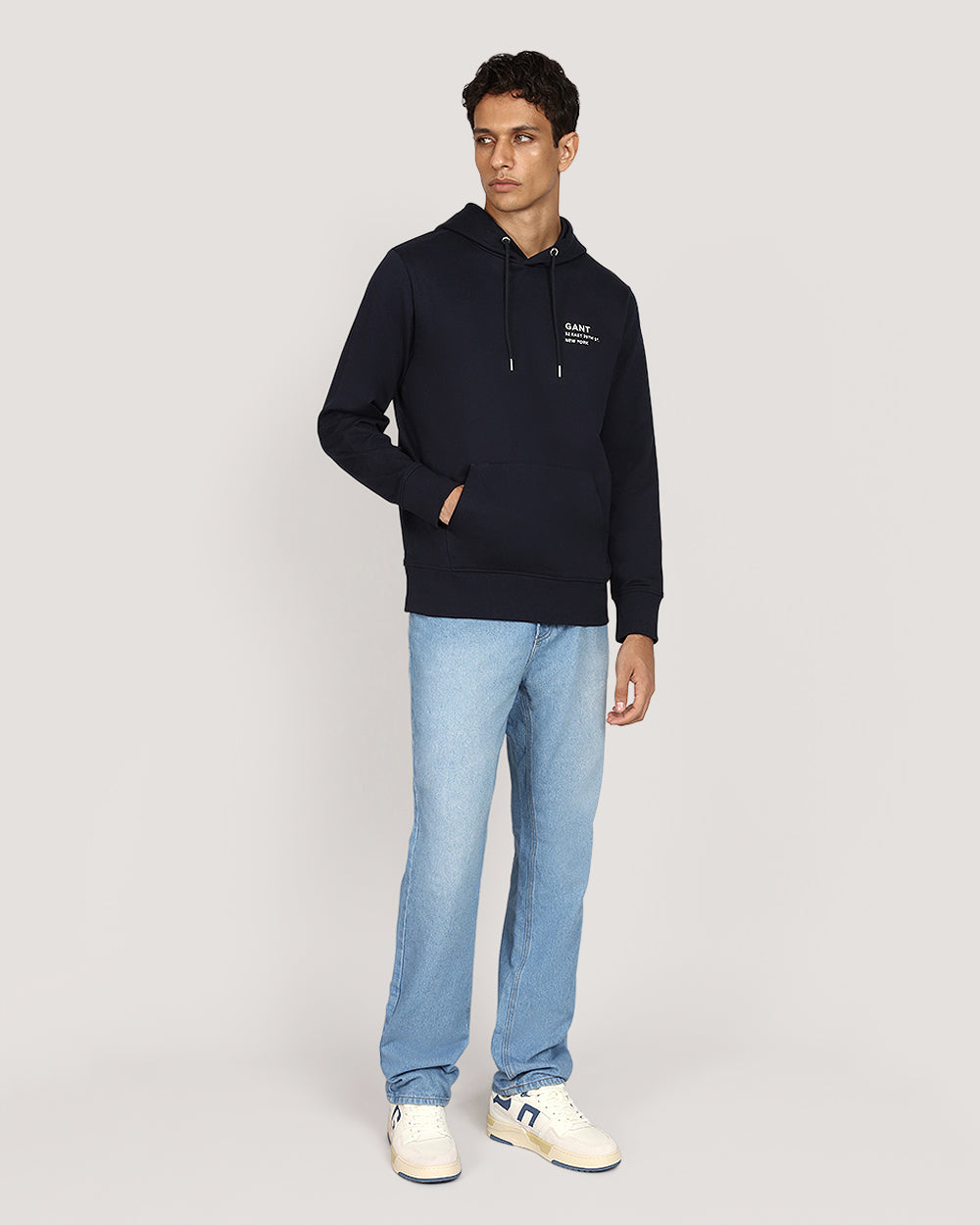 Gant Small Graphic Sweat Hoodie EVENING BLUE / M