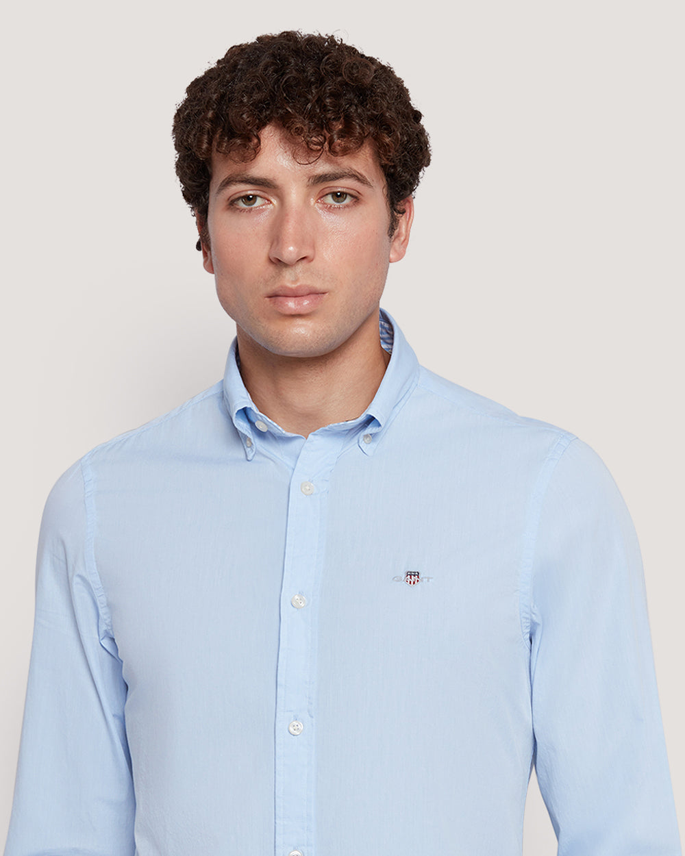 Gant Men’S Slim Fit Cotton Poplin Shirt LAVENDER BLUE / M