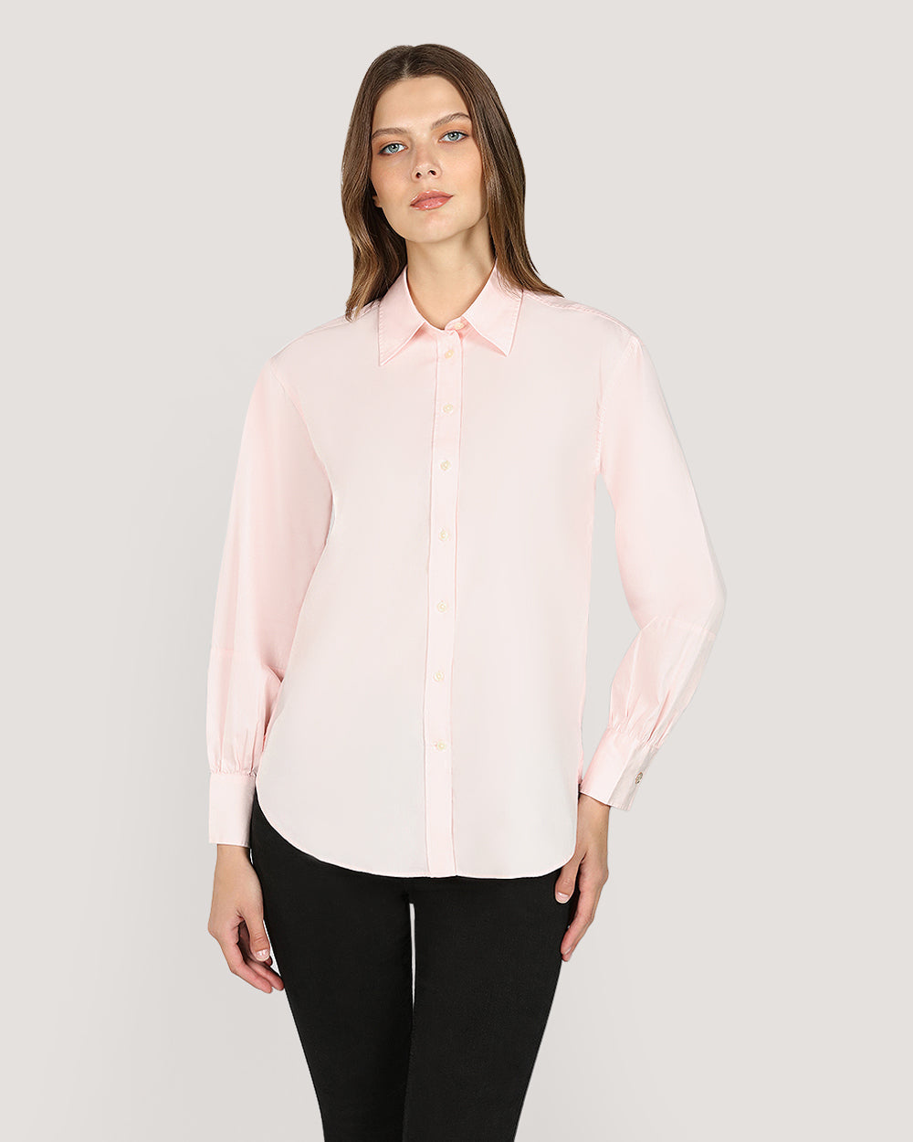 Gant Relaxed Volume Sleeve Shirt For Women LIGHT BEIGE / 32