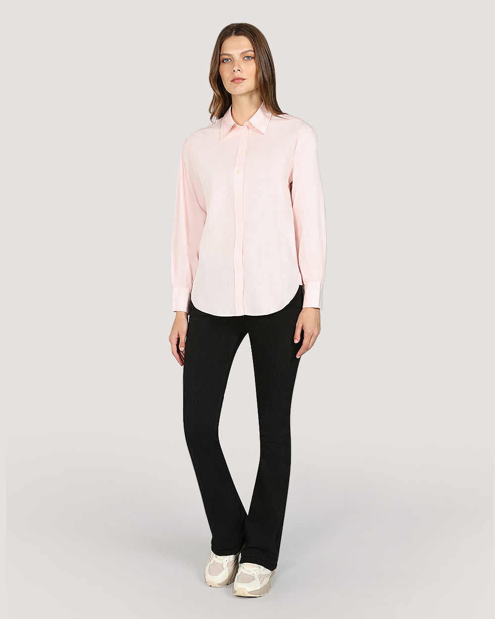 Gant Relaxed Volume Sleeve Shirt For Women LIGHT BEIGE / 32