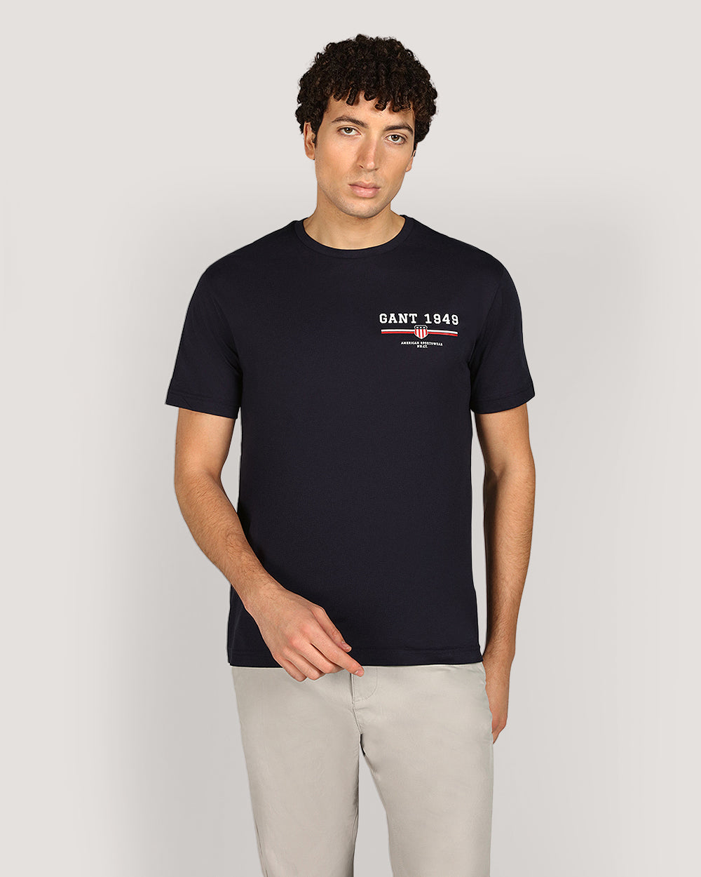 Gant Graphic Short Sleeve T-Shirt For Men EVENING BLUE / M