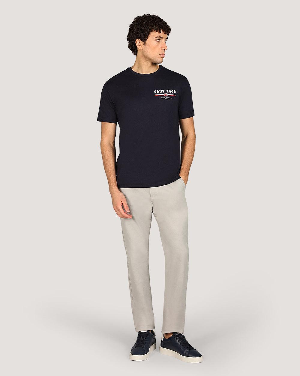 Gant Graphic Short Sleeve T-Shirt For Men EVENING BLUE / M