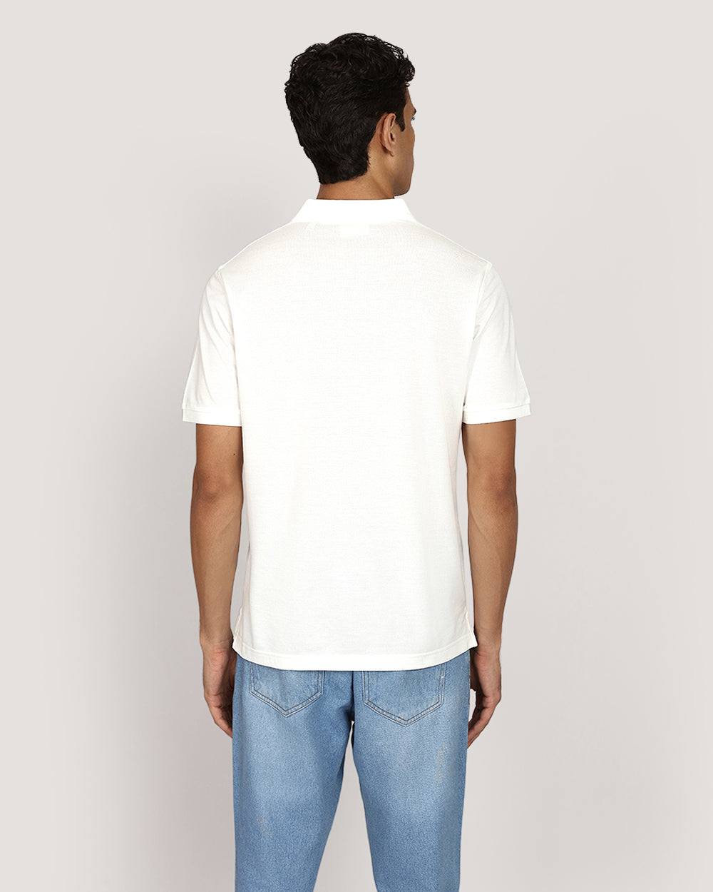Gant Regular Tonal Shield Short Sleeve Polo EGGSHELL / M