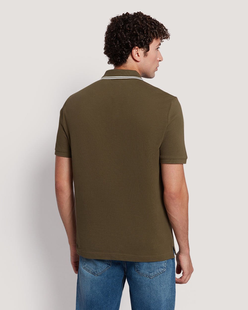 Gant Men’S Short Sleeve Tipped Collar Piqué Polo Shirt JUNIPER GREEN / M