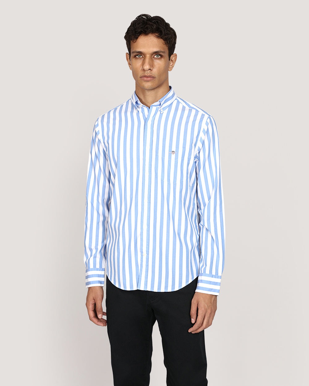 Gant Regular Classic Poplin Stripe Shirt PERFECT BLUE / M