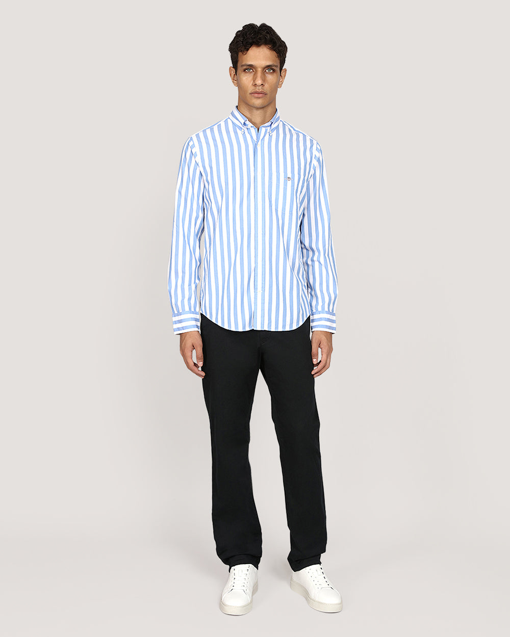 Gant Regular Classic Poplin Stripe Shirt PERFECT BLUE / M