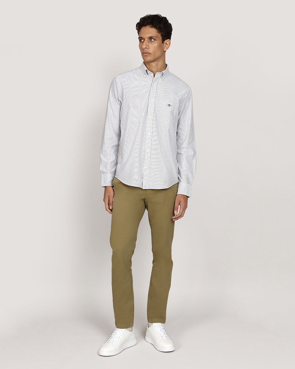 Gant Regular Classic Oxford Stripe Shirt CITRUS SORBET / M