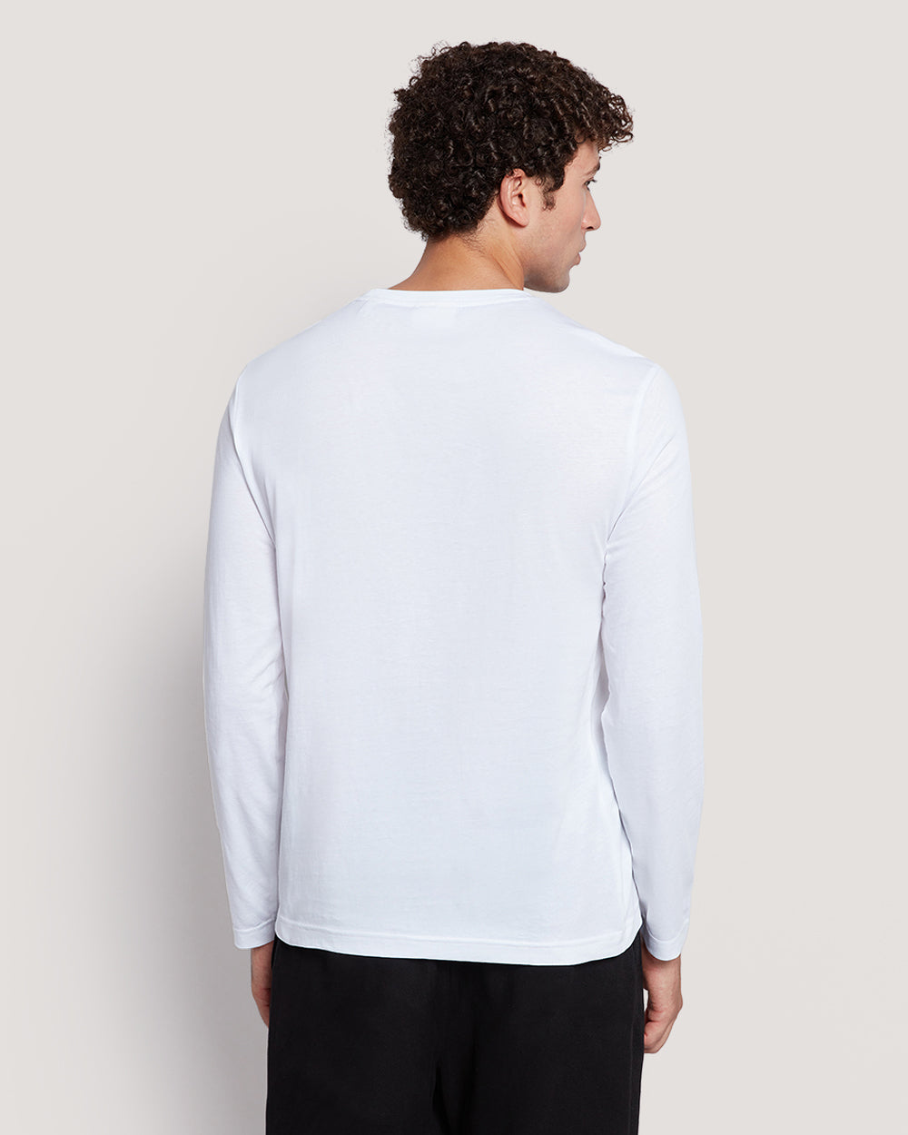 Gant Men’S Long Sleeve Cotton T-Shirt With Shield Logo WHITE / M