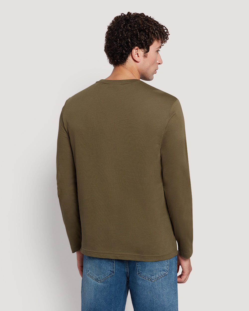 Gant Men’S Long Sleeve Cotton T-Shirt With Shield Logo JUNIPER GREEN / M