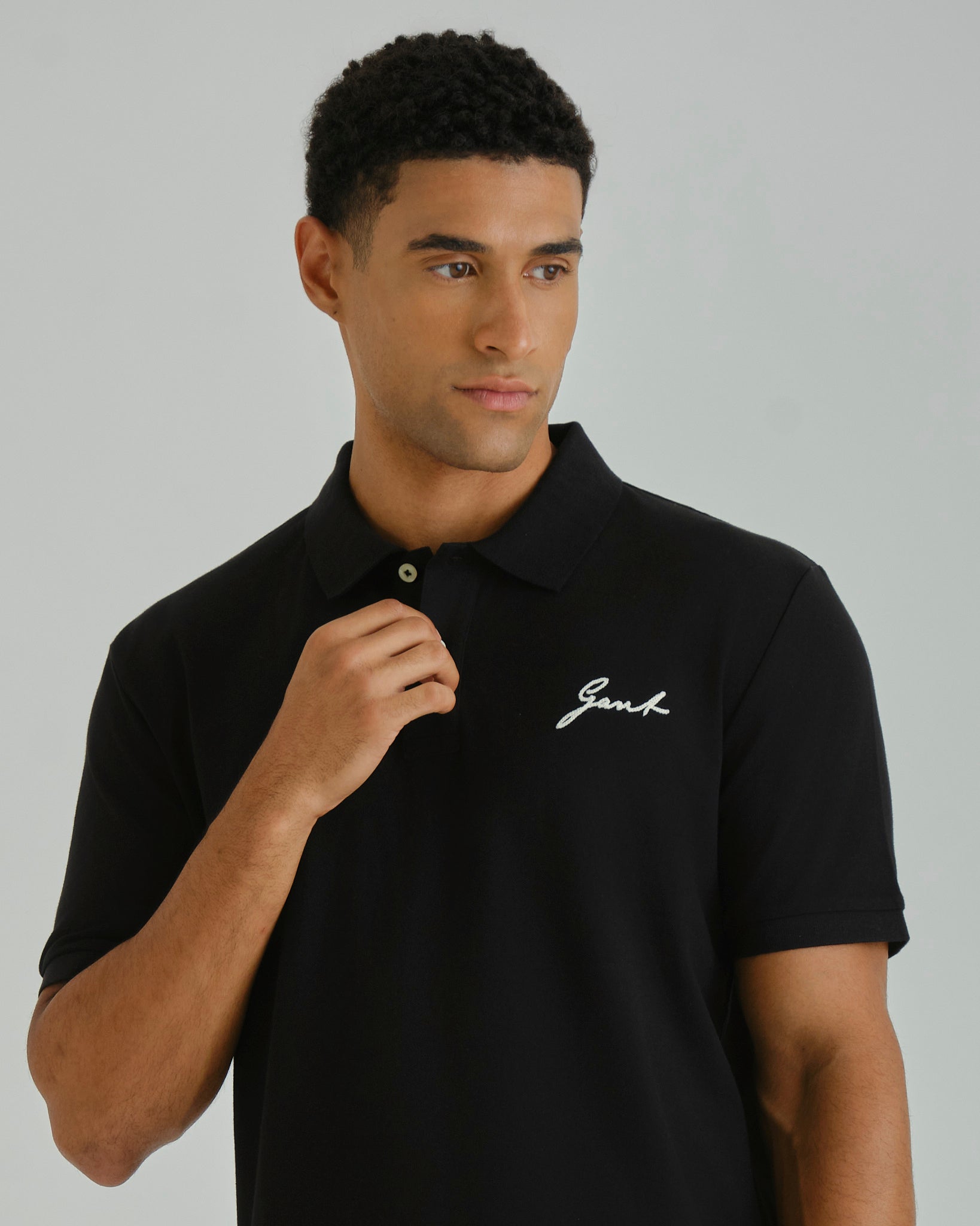 SS PIQUE POLO Black / S