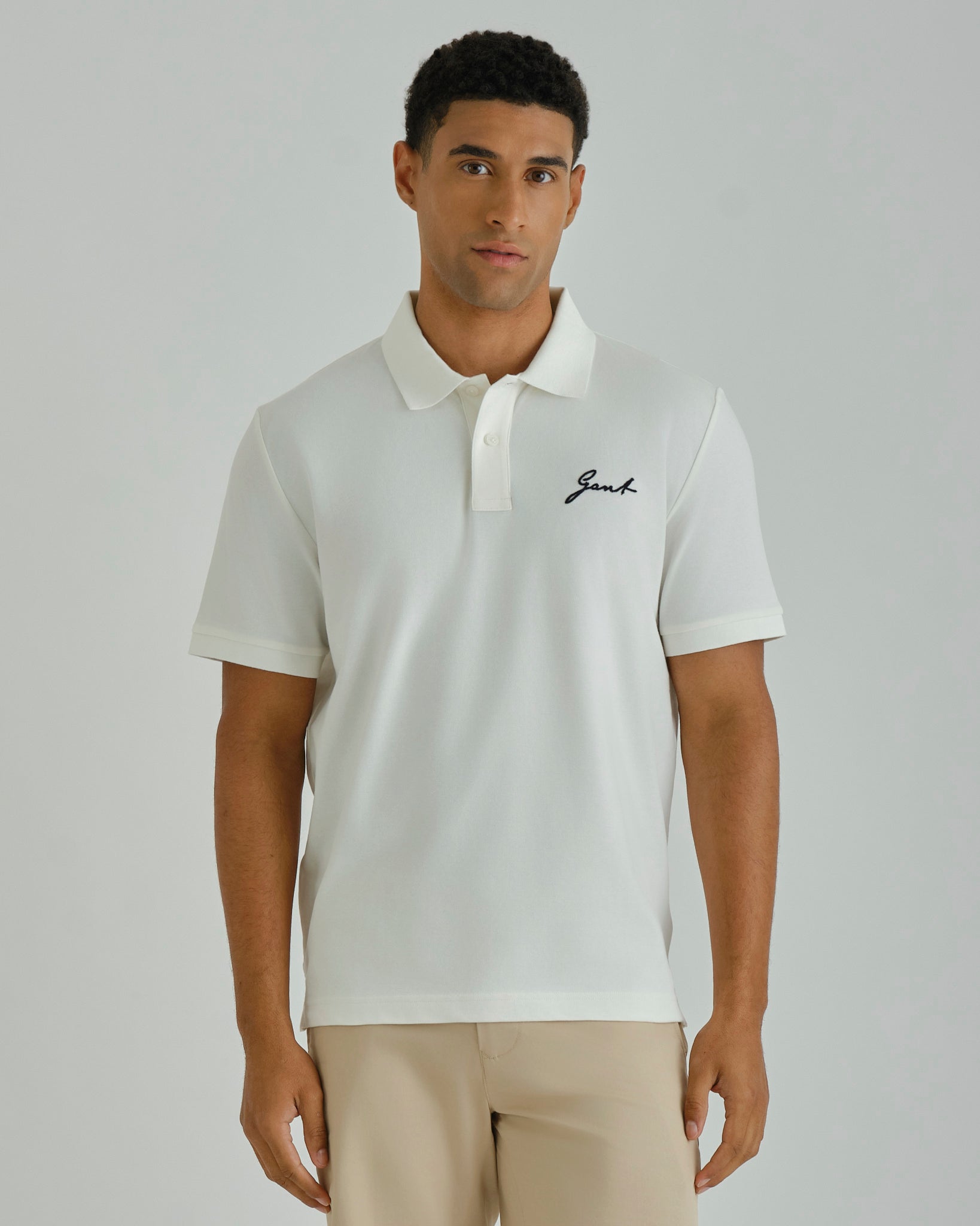 SS PIQUE POLO White / M