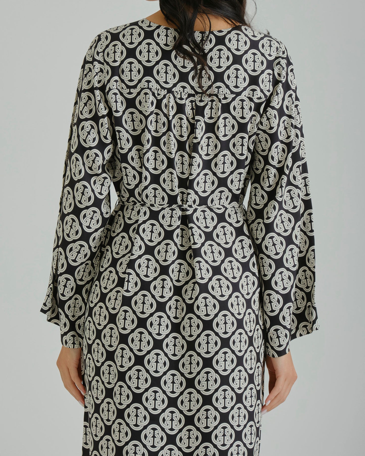 REL PRINTED DRESS Black / 36